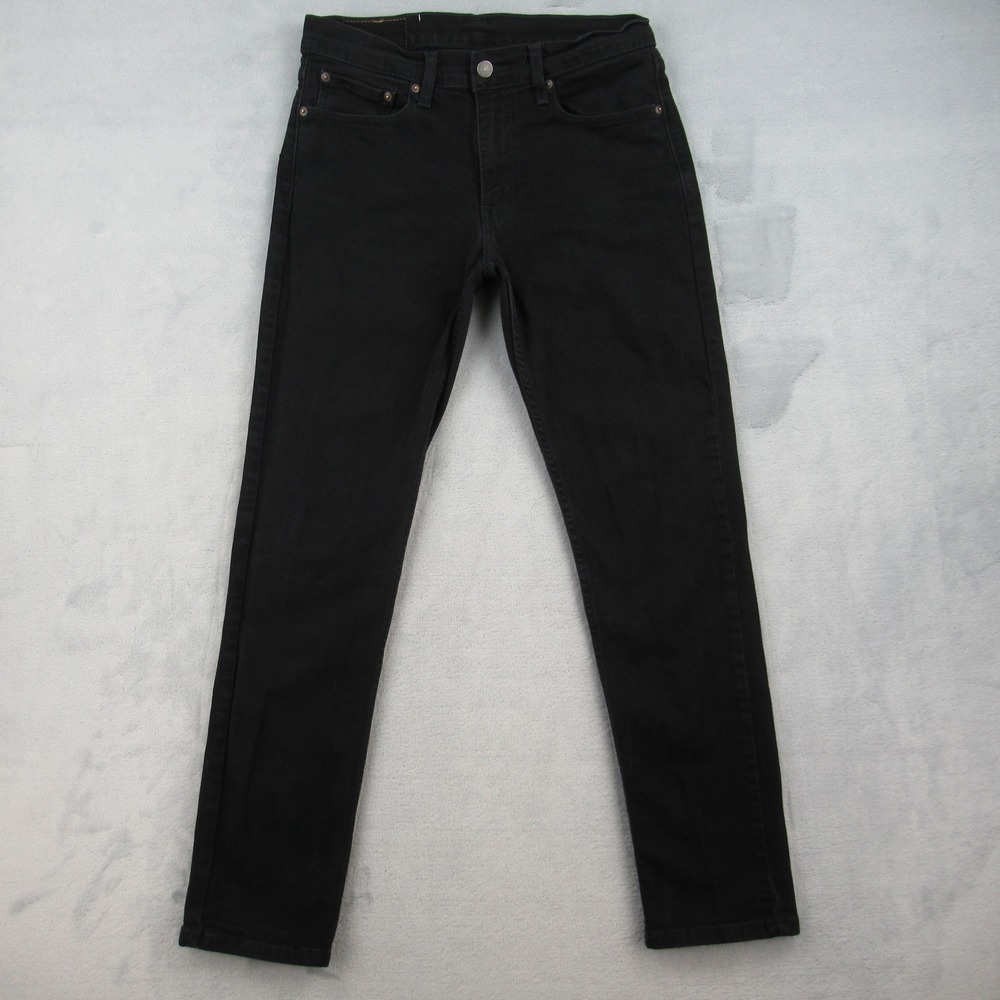 Levi's 511 Slim Fit Jeans Mens 32x32 Black Denim 04511-5382 Stretch Pants
